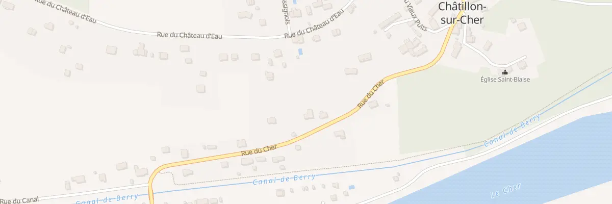 Plan du 25 Rue du Cher à Châtillon-sur-Cher