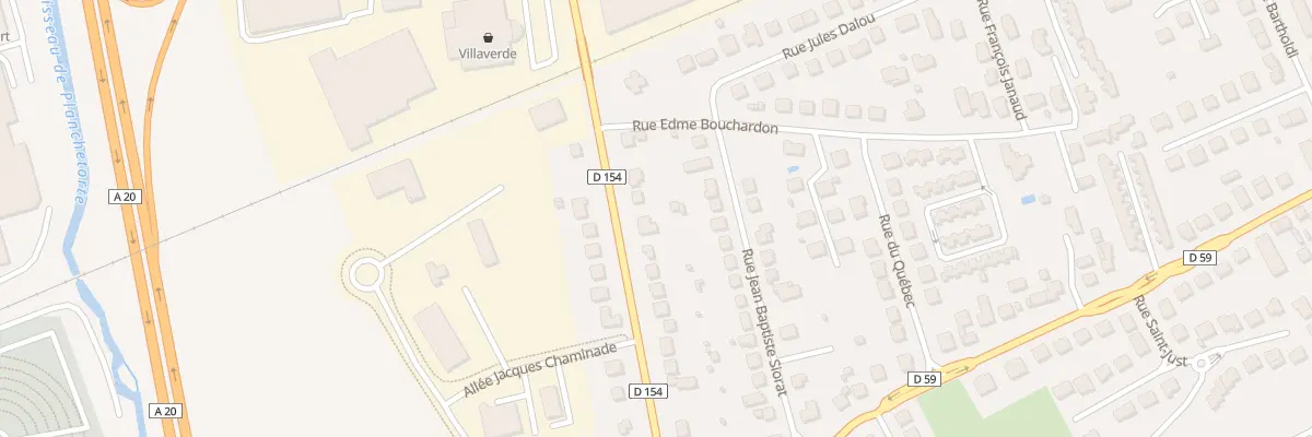 Plan du 28 Rue Antoine Dubayle à Brive-la-Gaillarde