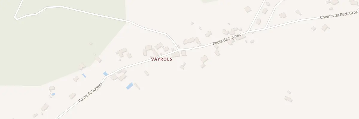 Plan du 910 Rte de Vayrols à Flaujac-Poujols