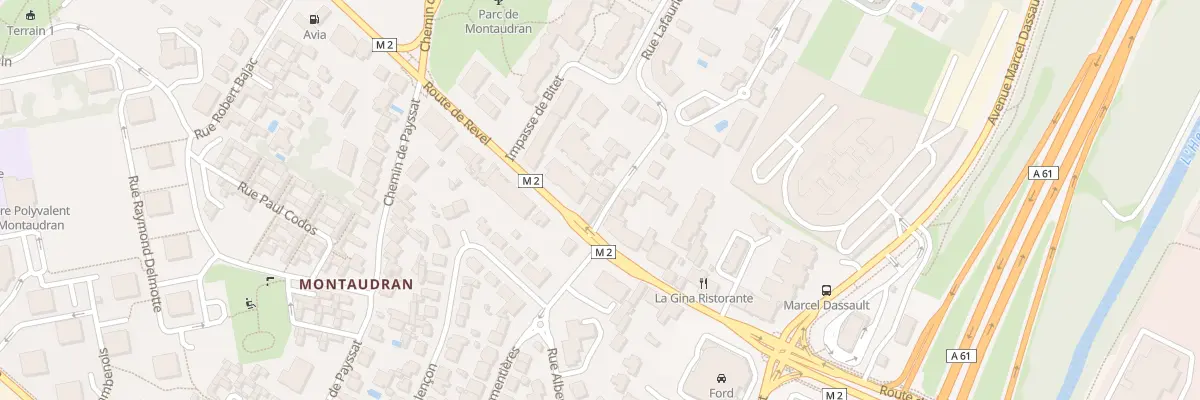 Plan du 3 Rue Lafaurie à Toulouse