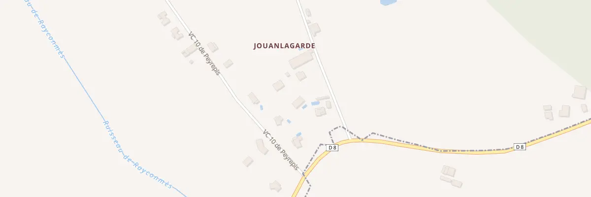 Plan du 105 Jouanlagarde à Génébrières