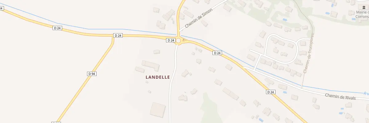 Plan du 9001 Landelle à Corronsac