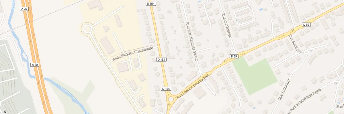 Plan du 12 Rue Antoine Dubayle à Brive-la-Gaillarde