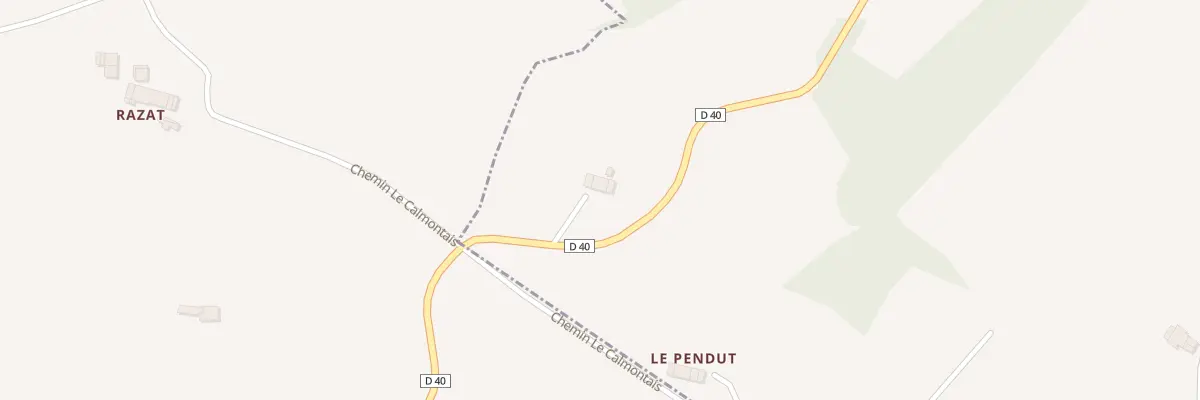 Plan du 100 Le Pendut à Auragne