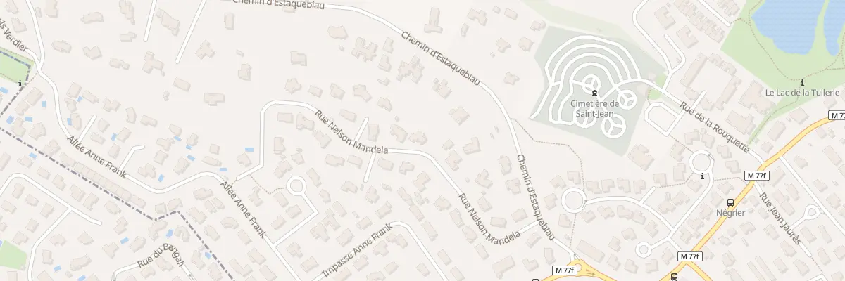 Plan du 10 Rue Nelson Mandela à Saint-Jean