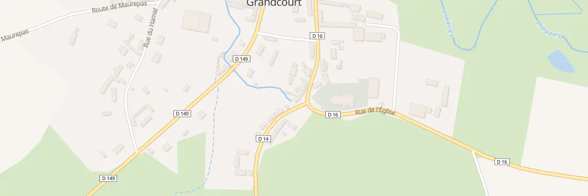 Plan du 34 Rue de l’Eglise à Grandcourt