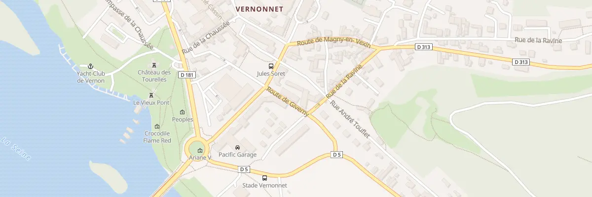 Plan du 138 Rte de Giverny à Vernon