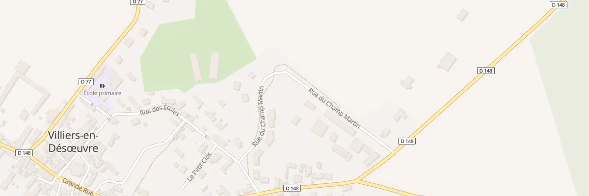 Plan du 20 Rue du Champ Martin à Villiers-en-Désœuvre