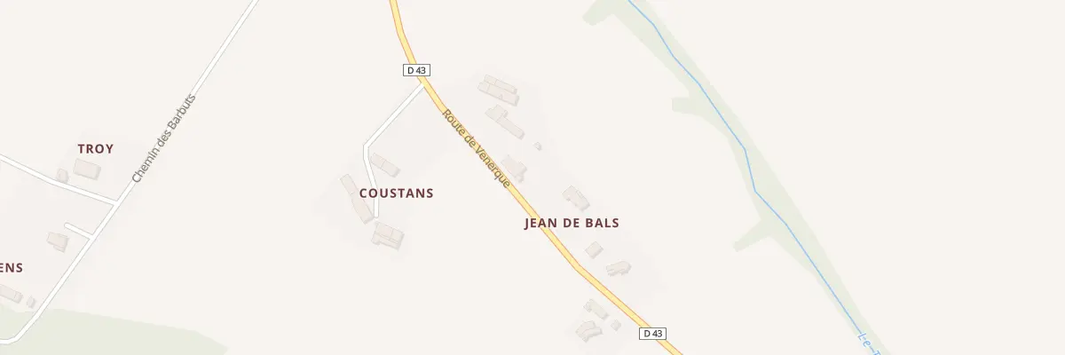 Plan du 93 Jean de Bals à Auragne