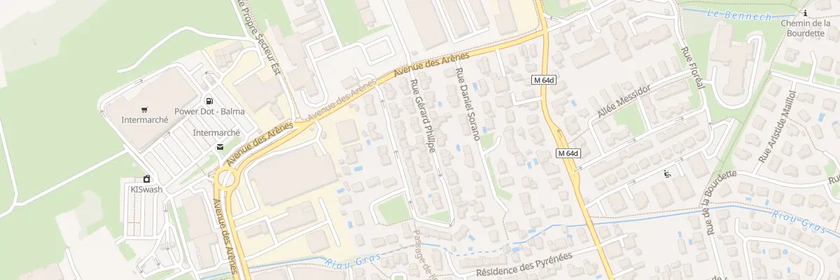 Plan du 14 Rue Gérard Philipe à Balma