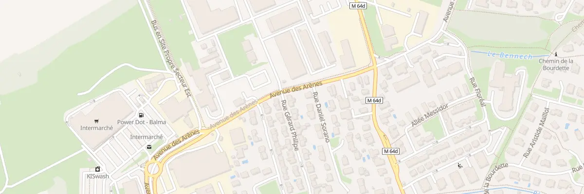 Plan du 1 Rue Gérard Philipe à Balma