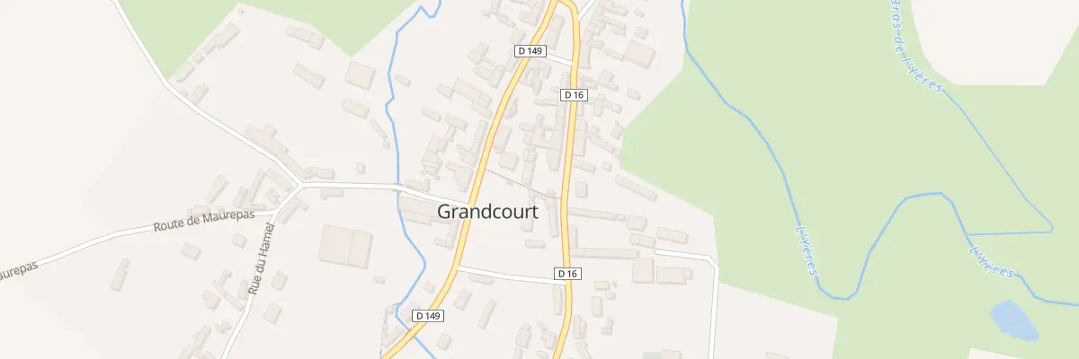 Plan du 16 Rue de l’Eglise à Grandcourt