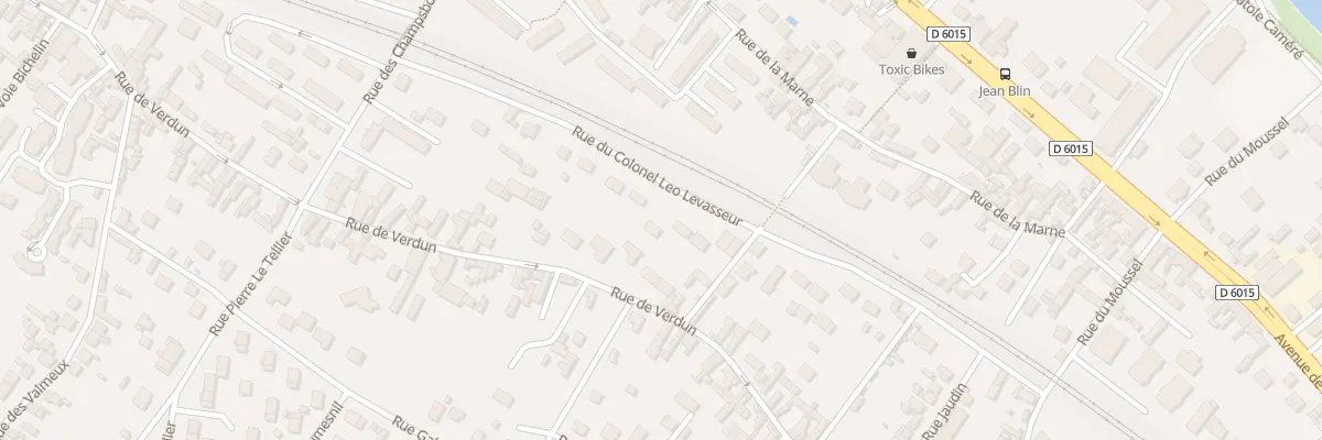 Plan du 27 Rue du Colonel Leo Levasseur à Vernon