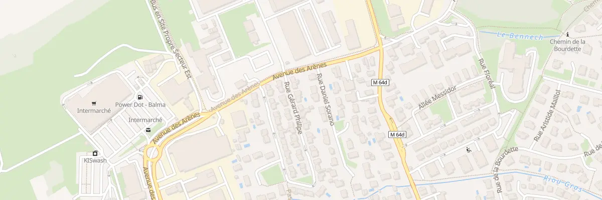 Plan du 7 Rue Gérard Philipe à Balma