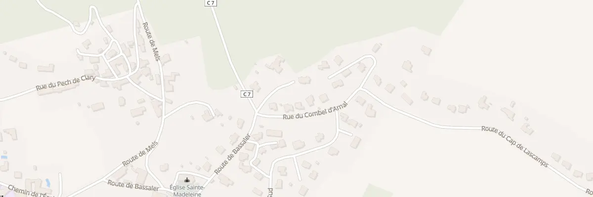 Plan du 77 Rue du Combel d’Arnal à Lamagdelaine