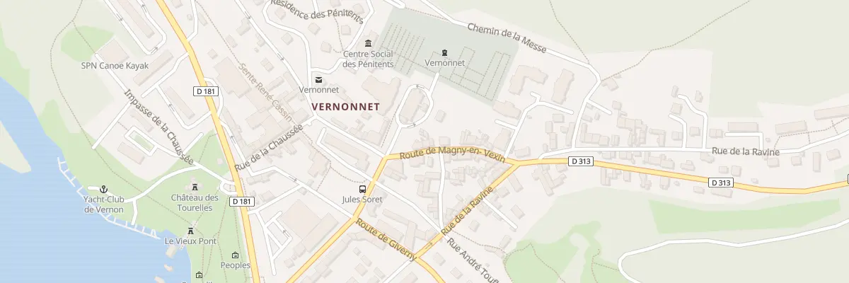 Plan du 48 Rte de Magny à Vernon