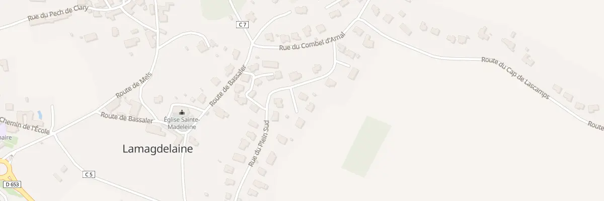 Plan du 5 Imp des Cerisiers à Lamagdelaine