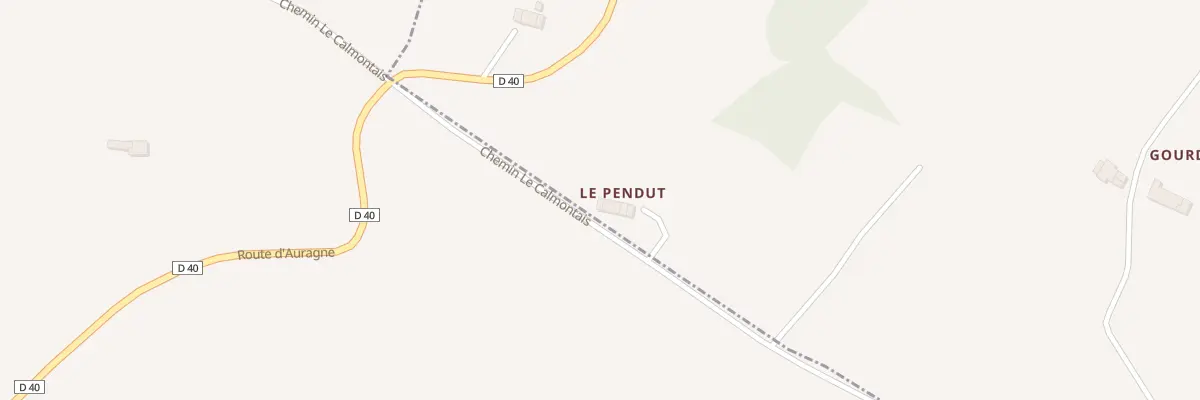 Plan du 101 Le Pendut à Auragne