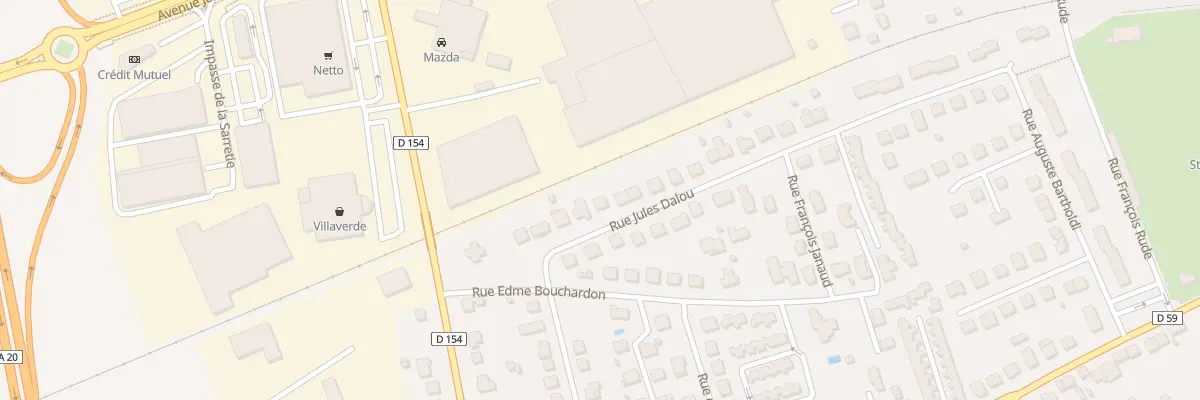 Plan du 54 Rue Jules Dalou à Brive-la-Gaillarde