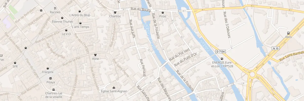 Plan du 10 Rue de la Planche aux Carpes à Chartres