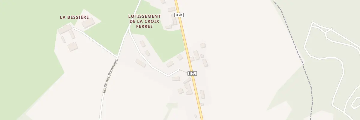 Plan du 14 Lot de la Croix Ferrée à La Geneytouse