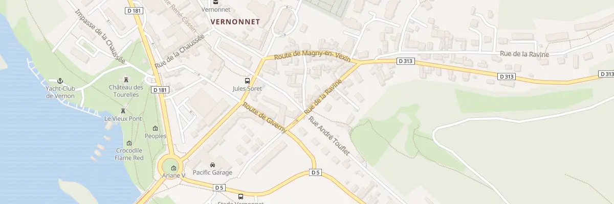 Plan du 21 Rue de la Ravine à Vernon