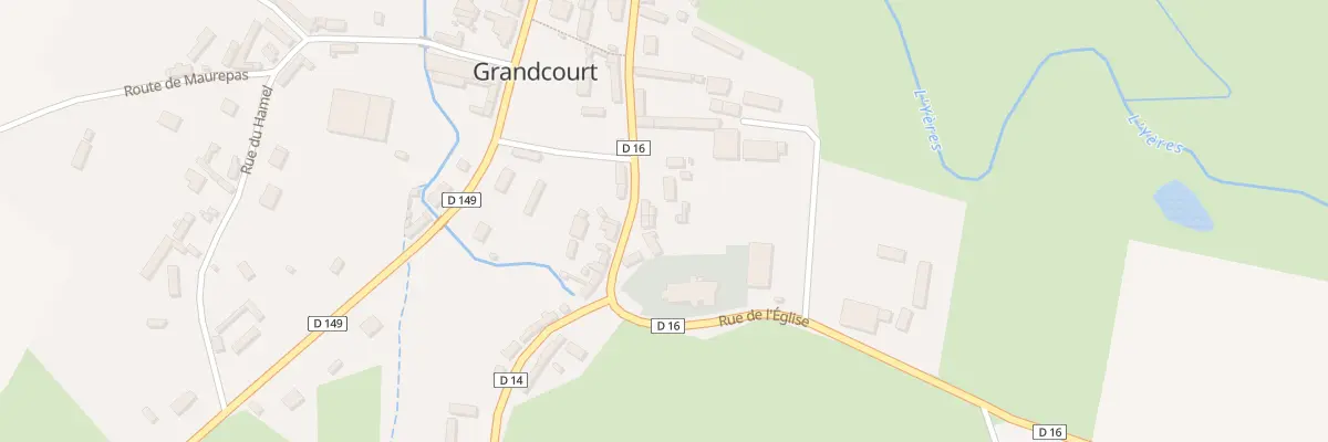 Plan du 5115 Le Bourg à Grandcourt