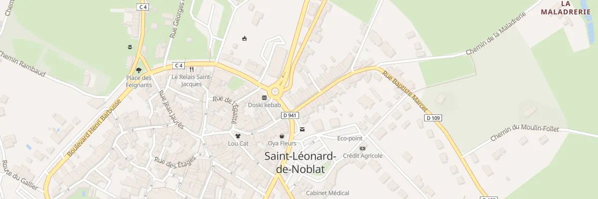 Plan du 3 Rue du Colonel Ledot à Saint-Léonard-de-Noblat