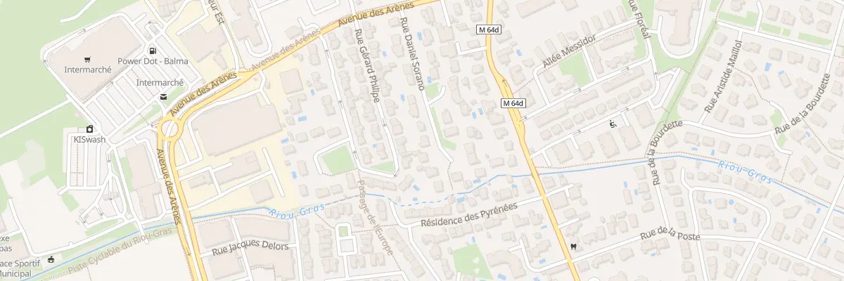 Plan du 9 Rue Daniel Sorano à Balma