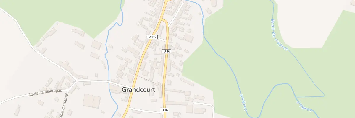 Plan du 5097 Le Bourg à Grandcourt
