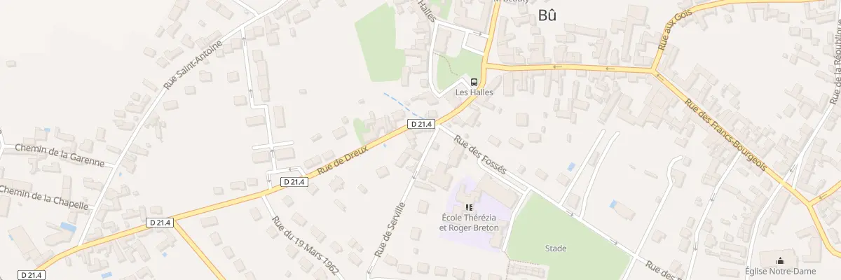 Plan du 2B Rue de Serville à Bû
