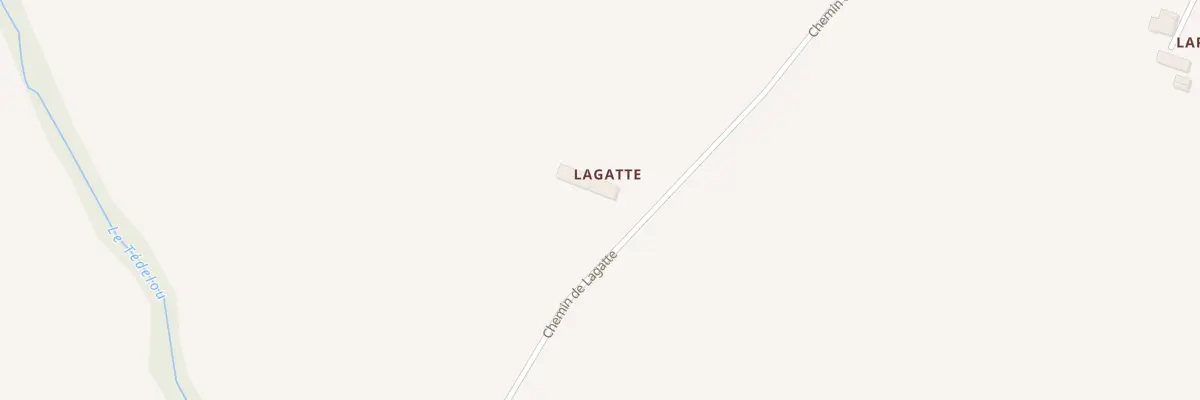 Plan du 18 Lagatte à Auragne