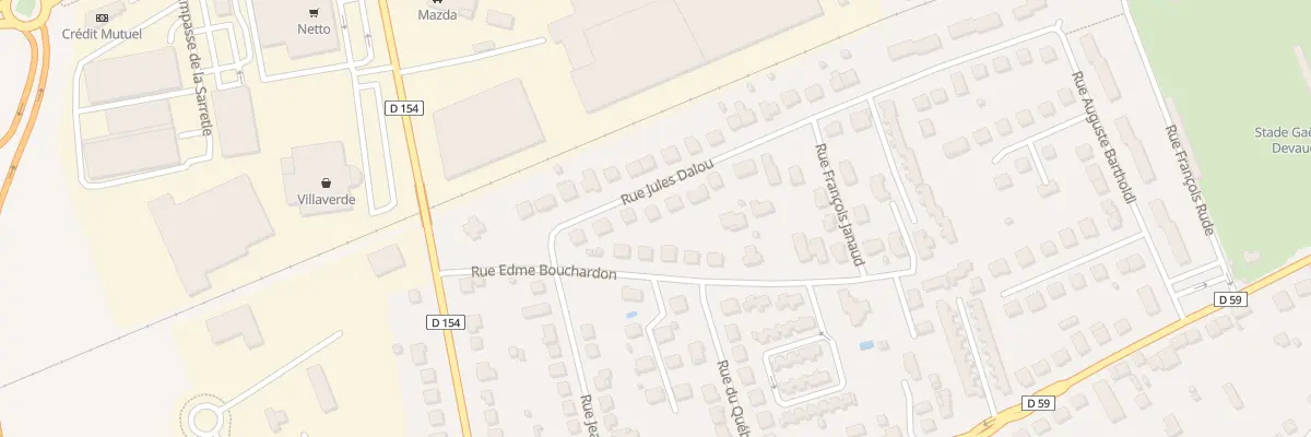 Plan du 33 Rue Jules Dalou à Brive-la-Gaillarde