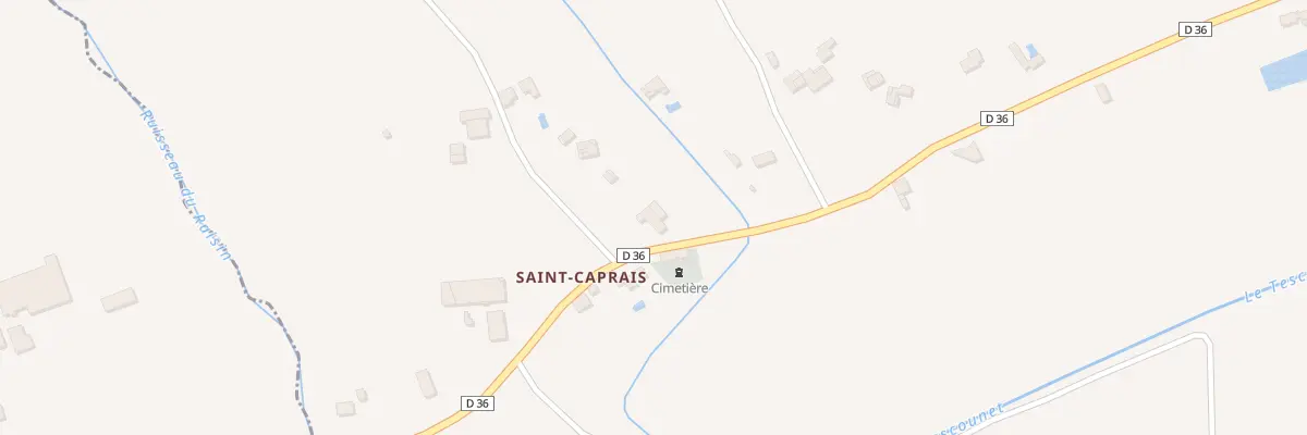 Plan du 5022 Saint Caprais Haut à La Salvetat-Belmontet