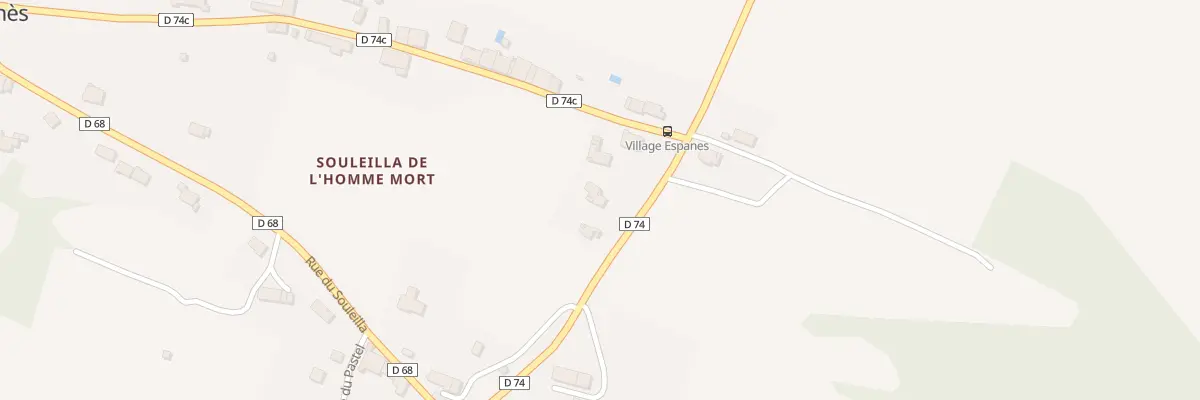 Plan du 3 Rte de Venerque à Espanès