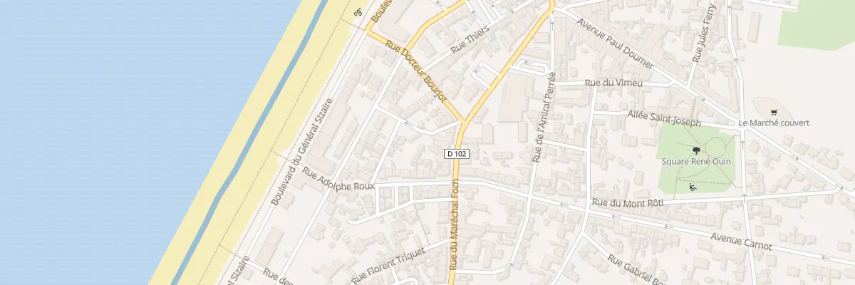 Plan du 201 Rue du Maréchal Foch à Cayeux-sur-Mer