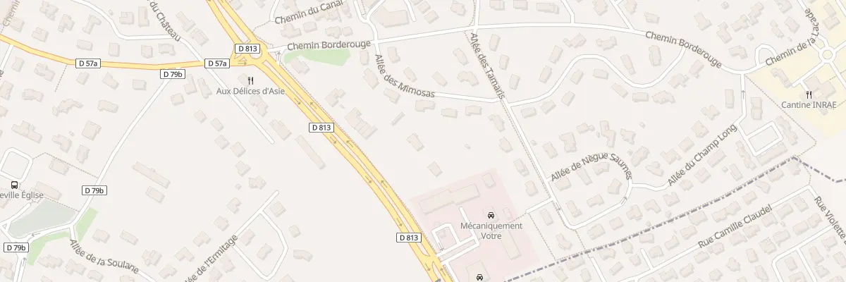 Plan du 64 Rte de Narbonne à Auzeville-Tolosane