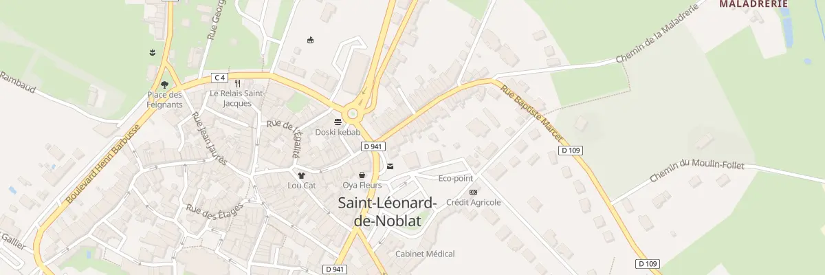 Plan du 6 Rue du Colonel Ledot à Saint-Léonard-de-Noblat