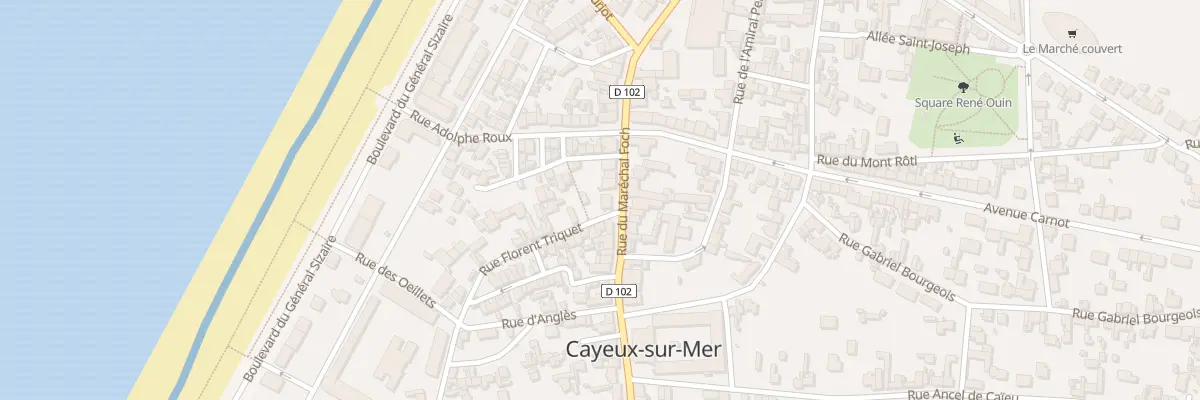 Plan du 185 Rue du Maréchal Foch à Cayeux-sur-Mer