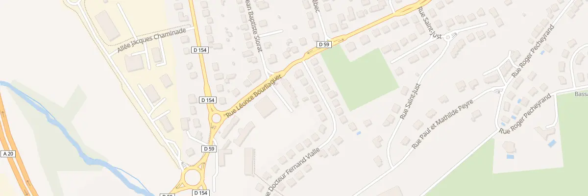 Plan du 83 Rue Leonce Bourliaguet à Brive-la-Gaillarde