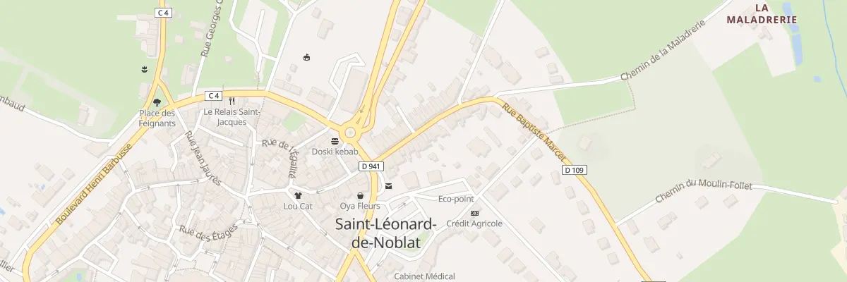 Plan du 14 Rue du Colonel Ledot à Saint-Léonard-de-Noblat