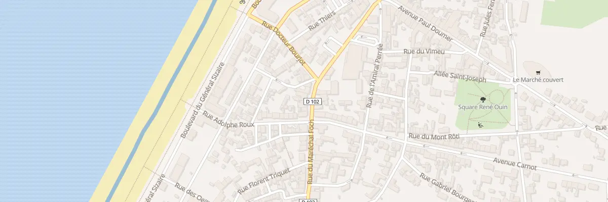 Plan du 199 Rue du Maréchal Foch à Cayeux-sur-Mer