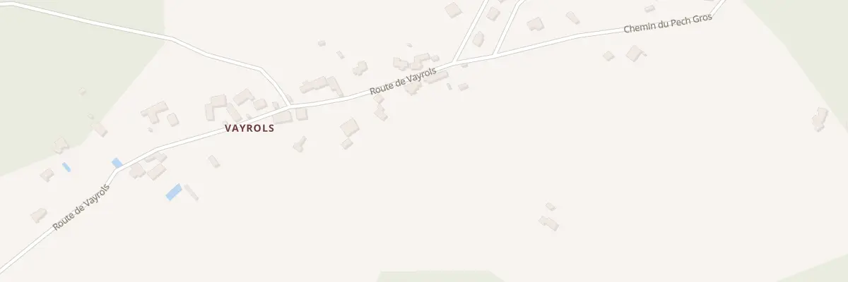 Plan du 1070 Rte de Vayrols à Flaujac-Poujols