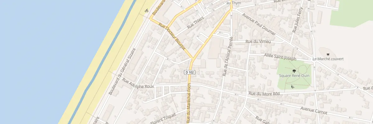 Plan du 205 Rue du Maréchal Foch à Cayeux-sur-Mer
