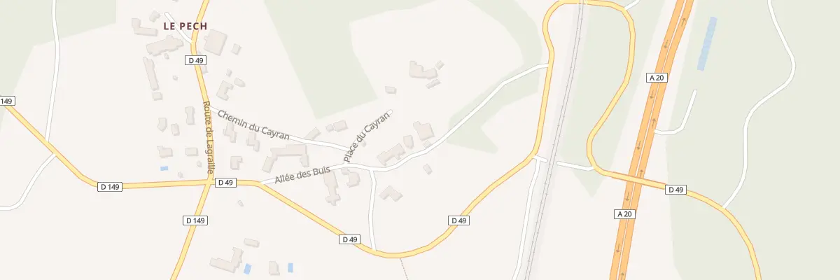 Plan du 5114 Le Cayran à Cieurac