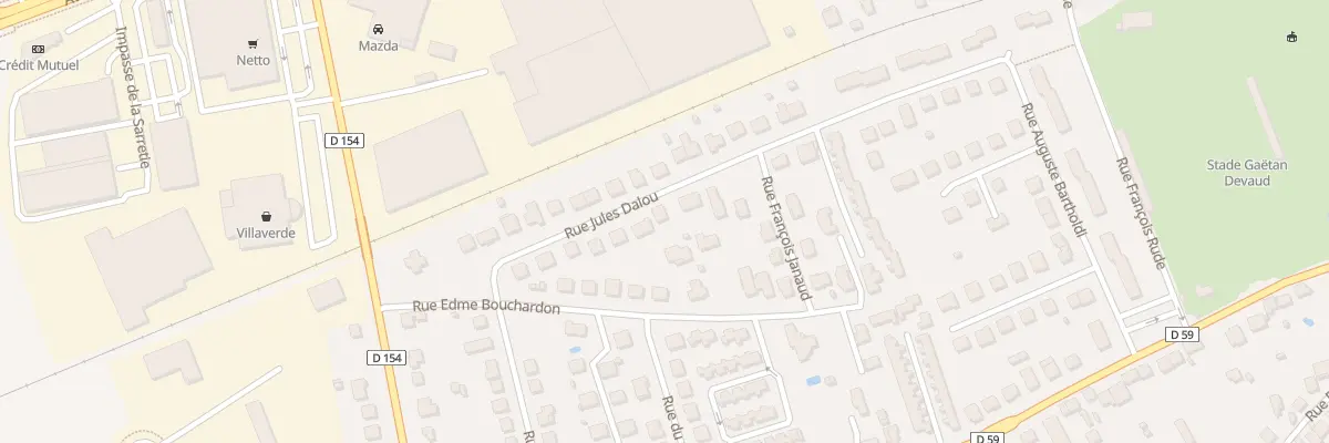 Plan du 27 Rue Jules Dalou à Brive-la-Gaillarde