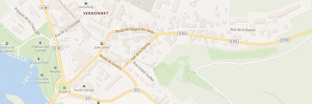 Plan du 10E Rue de la Ravine à Vernon