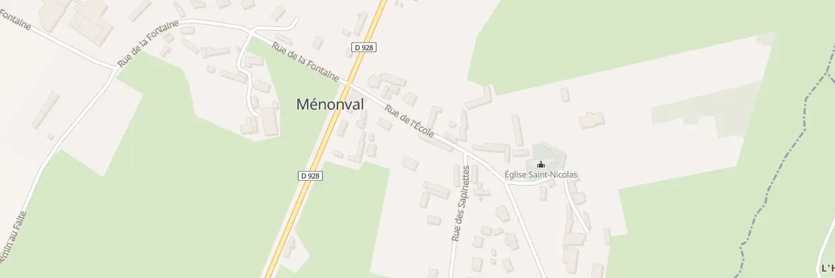 Plan du 5012 Le Bourg à Ménonval