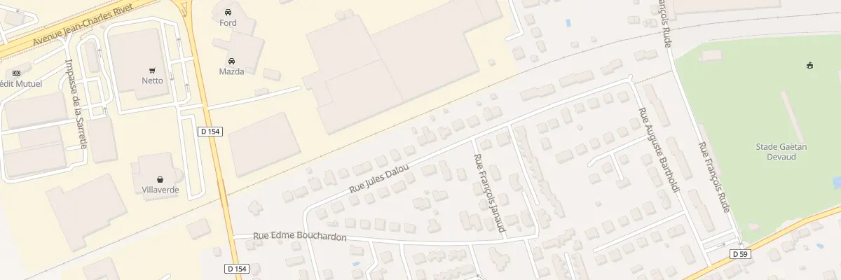 Plan du 42 Rue Jules Dalou à Brive-la-Gaillarde