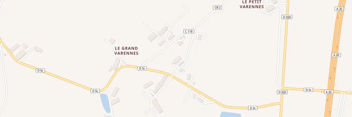 Plan du 7 Varennes à Vigoux